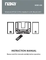 Preview for 1 page of Naxa NSM-439 Instruction Manual