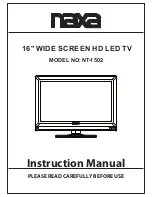 Preview for 1 page of Naxa NT-1502 Instruction Manual