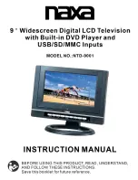 Предварительный просмотр 1 страницы Naxa NTD-9001 Instruction Manual