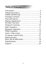 Предварительный просмотр 2 страницы Naxa NVP-1000 User Manual