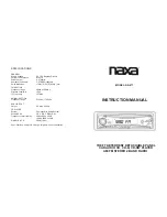 Naxa NX-671 Instruction Manual preview