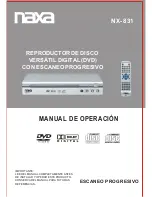 Preview for 16 page of Naxa NX-831 Instruction Manual