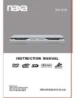 Naxa NX-836 Instruction Manual предпросмотр