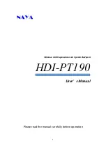 Naya HDI-PT190 User Manual preview