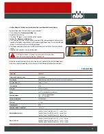 Предварительный просмотр 11 страницы NBB PocketEvo Operating Instructions Manual