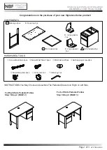 nbf Signature Stahl Steel Desk Assembly Instructions preview