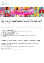 NBG Home Friendship Lamp Quick Manual preview