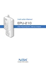 NBK EPU-210 Instruction Manual предпросмотр