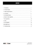 Preview for 2 page of NBS-Cam MWS827 User Manual