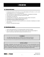 Preview for 3 page of NBS-Cam MWS827 User Manual