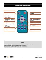 Preview for 8 page of NBS-Cam MWS827 User Manual