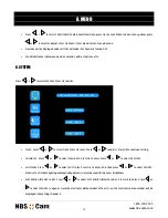 Предварительный просмотр 15 страницы NBS-Cam MWS827 User Manual