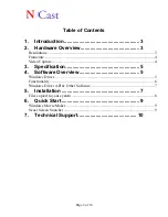 Preview for 2 page of NCast Digitizer Capture Card -PCI RGB User Manual