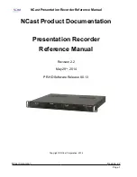 NCast Presentation Recorder Reference Manual предпросмотр