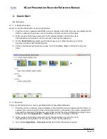 Предварительный просмотр 12 страницы NCast Presentation Recorder Reference Manual