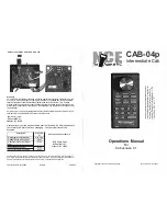 NCE CAB-04p Operation Manual предпросмотр