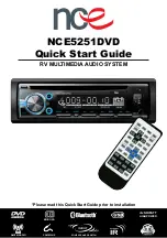 NCE NCE5251DVD Quick Start Manual предпросмотр