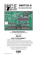 NCE SWITCH-8 Manual preview