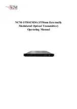NCM NCM-1550-EM30 Operating Manual preview