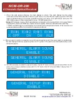 Preview for 4 page of NCM NCM-OR-200 Installation Manual