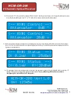 Preview for 5 page of NCM NCM-OR-200 Installation Manual