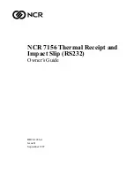 Предварительный просмотр 1 страницы NCR 7156 Owner'S Manual