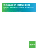 NCR OPTIC 5 Installation Instructions Manual предпросмотр