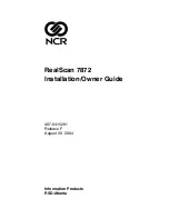 NCR RealScan 7872 Installation  & Owners Manual предпросмотр