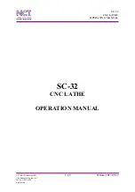 NCT SC-32 Operation Manual preview