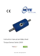 NCTE 2300 Series Instruction Manual And Data Sheet предпросмотр