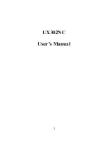 NCXX UX302NC User Manual preview