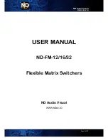 Предварительный просмотр 1 страницы ND Audio Visual ND-FM-12 User Manual