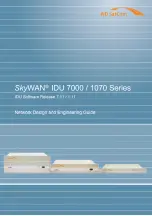 ND SatCom SKYWAN IDU 7000 Manual preview