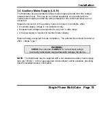 Preview for 19 page of ND MultiCube Single Phase Installation And Operation Manual