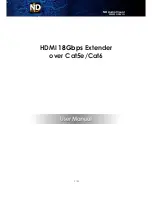 ND ND-100M-HDBT2-X5 User Manual preview