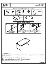 Предварительный просмотр 1 страницы NDI CREDENZA SHELL PL 111GG Quick Start Manual