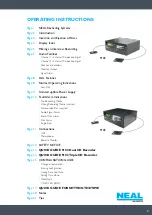 Preview for 3 page of NEAL 9102 Operating Instructions Manual