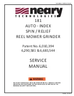 Preview for 1 page of Neary 181 Service Manual