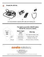 Preview for 2 page of Neato Robotics XV-11 Quick Start Manual