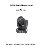 Nebula 200W Beam Moving Head User Manual preview