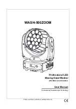 Nebula WASH-500ZOOM User Manual preview