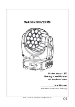 Preview for 1 page of Nebula WASH-500ZOOM User Manual