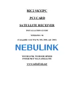Nebulink B2C2 SKY2PC Installation Manual preview