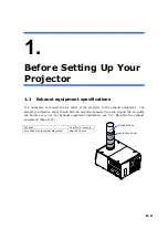 Preview for 9 page of NEC Display Solutions Cinema NC1600C Installation Manual