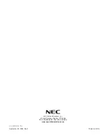 Предварительный просмотр 58 страницы NEC 0891069 Manual