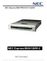 NEC 120Rf-2 Product Manual предпросмотр