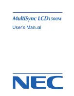 NEC 1500M LA-1524HMW User Manual preview