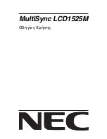 Preview for 1 page of NEC 1525M (Greek) Manual
