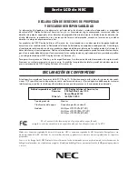 Предварительный просмотр 72 страницы NEC 175VXM User Manual