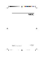 Предварительный просмотр 39 страницы NEC 1810 User Manual